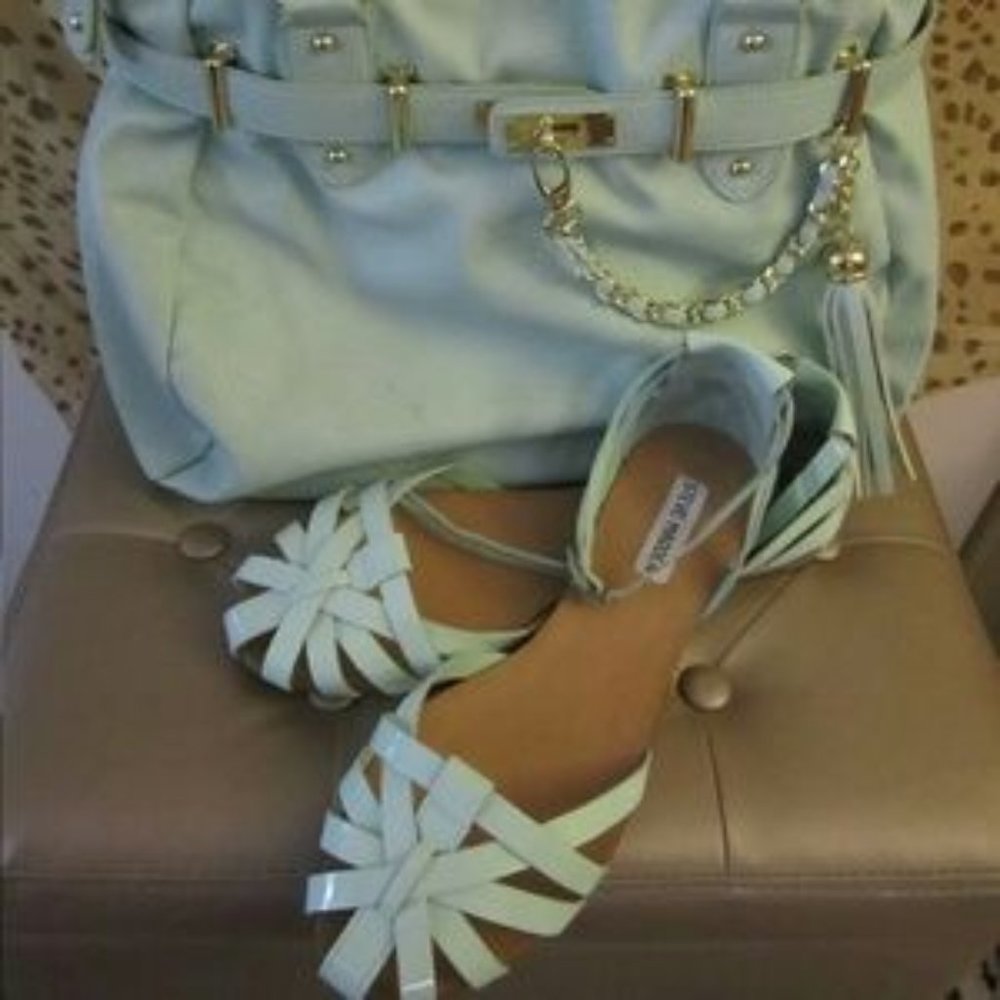 Steve Madden P-Toby Cloud/Mint/Sea foam sandals